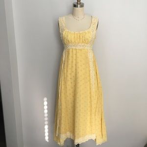 Vintage Yellow Prairie Dress